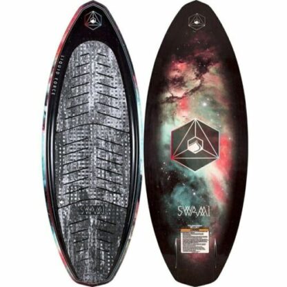 Surf the wake like you were born to ride with the Liquid Force Swami Wakesurf Board. Features a rounded diamond nose and tail