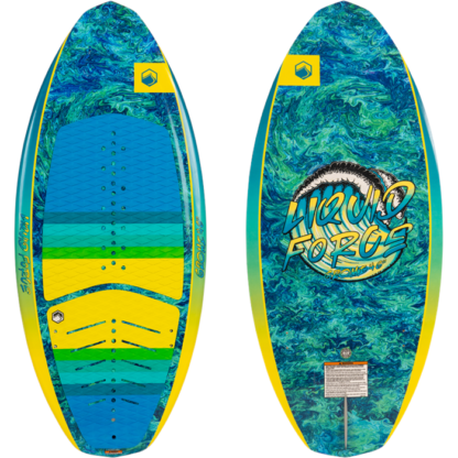 The Liquid Force Gromi Wakesurf Board is the perfect choice to get pint sized surfers stoked on the water. It has beveled rail edges for catch-free turns.