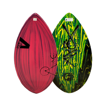 The APEX AVAC represents a radical change to the high performance skimboard design.  Made with multiple layers of Woven E-glass fiberglass