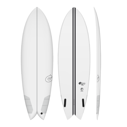 The Fish loves surfing down-the-line waves, highline speed and open face wraps. Torq re-worked the design a little with a modern tweak.