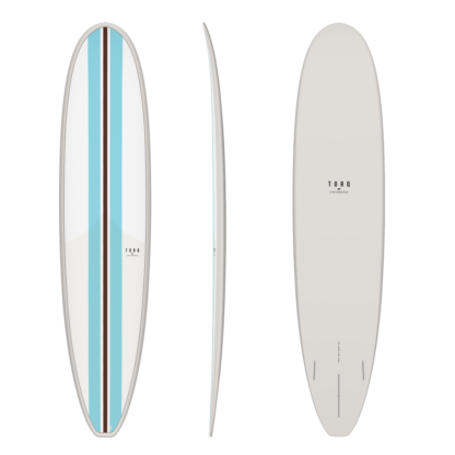 The 9’6 Torq longboard is a more traditional noserider. This board is excellent for both developing and skilled longboarders.