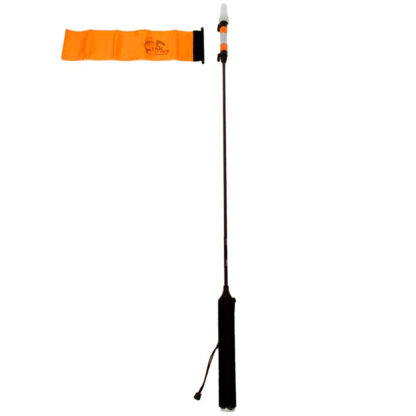 In situations where a 360 degree white light is not necessary or required, the flag can be slid over the light, creating a soft glow.