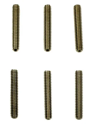 1/4-20 X 1.5" stud allows any t-bolt accessory to be attached to 1/4-20 threaded ports. YakAttack stud six pack.