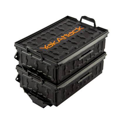 The TracPak features a quick release track base compatible with all YakAttack MightyMounts, GearTrac, and most other factory-installed kayak track.