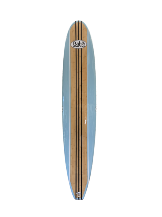 Made with real bamboo deck and bottom. Not only is this bamboo surfboard a piece of art, but it rides great in the surf as well. Fins are included.