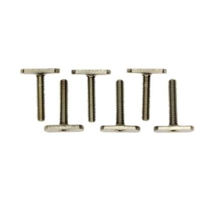 Six stainless steel Yakattack MightyBolts with 1/2" wide head. Compatible with YakAttack MightyMount’s, GearTrac, and most other kayak track systems.