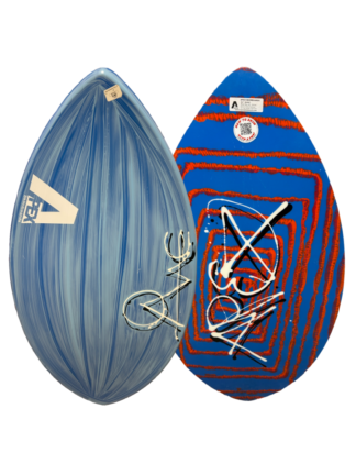 The APEX AVAC represents a radical change to the high performance skimboard design.  Made with multiple layers of Woven E-glass fiberglass.